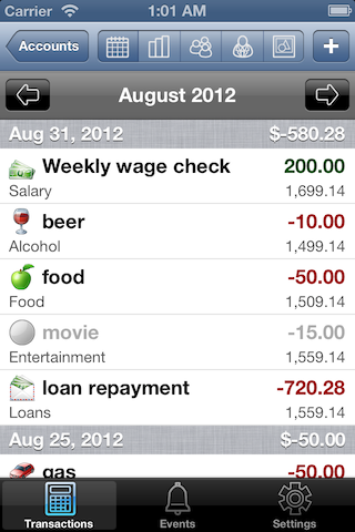 Alzex Finance software screenshot