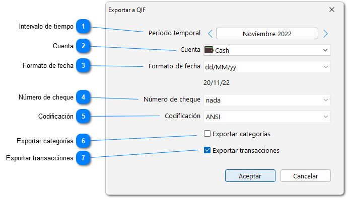 Exportación a QIF