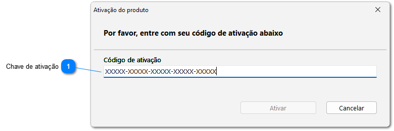 Ativação do programa
